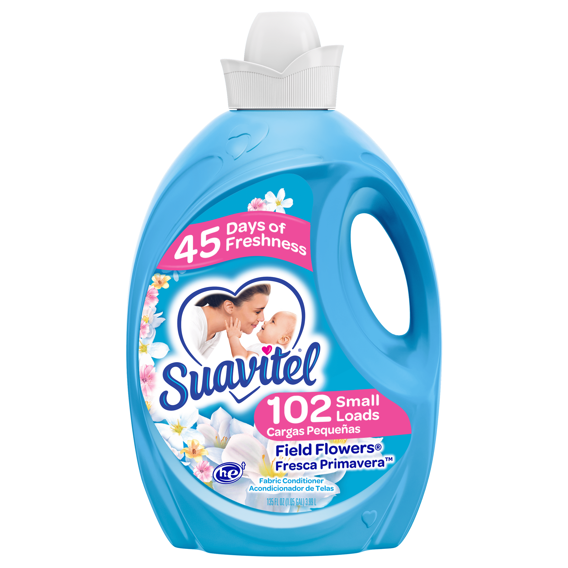 Suavitel Field Flowers, 102 Loads Liquid Fabric Softener 135 fl oz