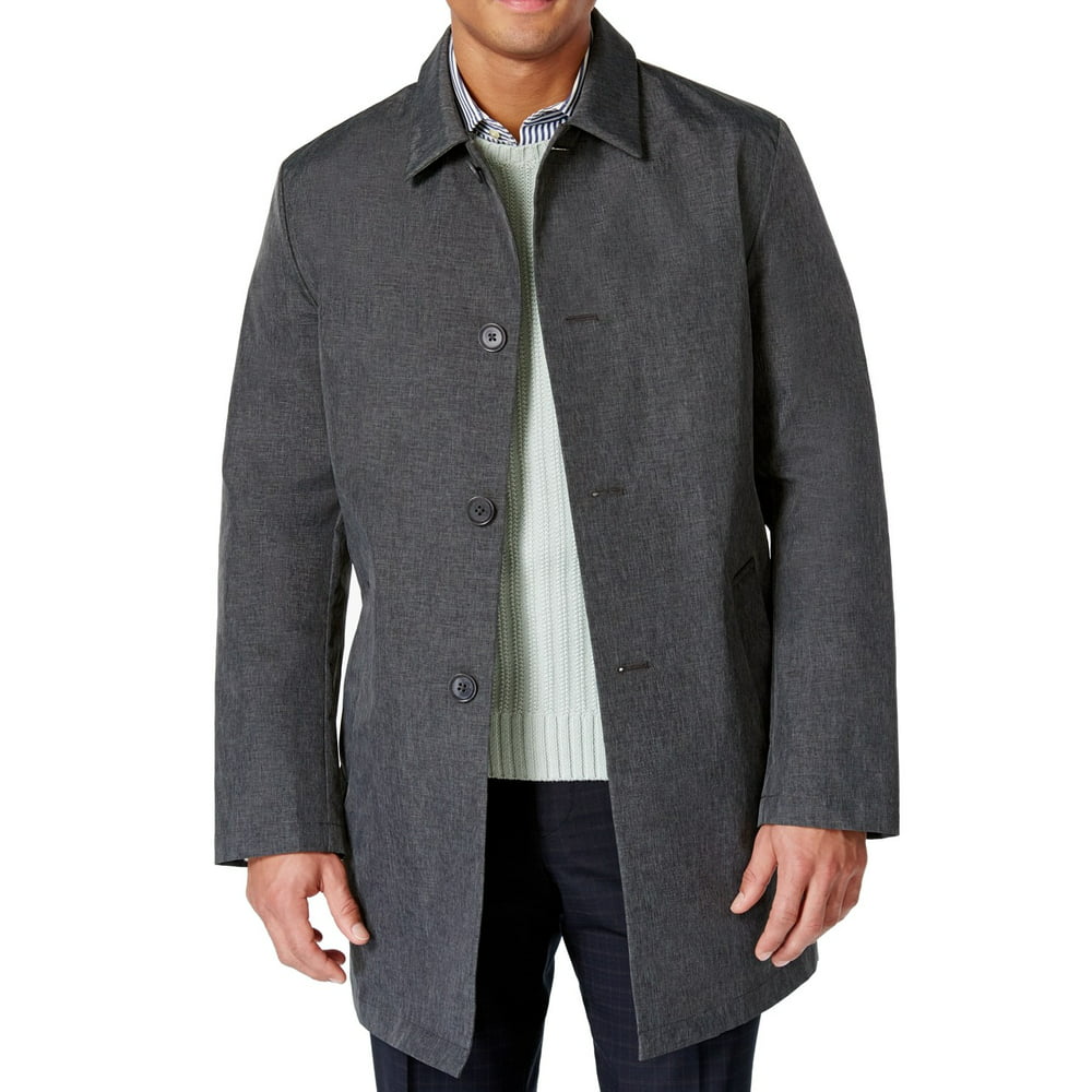 DKNY - DKNY NEW Gray Heather Mens Size 42R Darryl Rainwear Coat Jacket ...