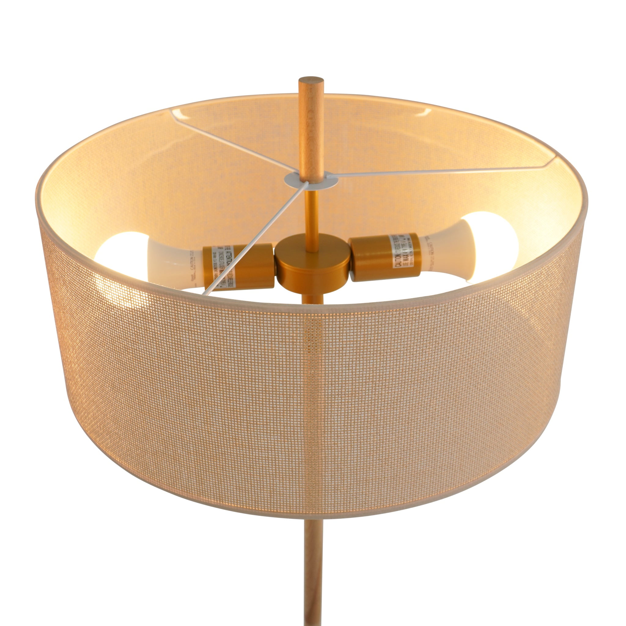 Classic Modern Floor Lamp, Upward Lighting Design for Living Room Ambience, Bedroom & Office Space Lirian Floor Lamp - Oak and Natural 110-120V