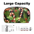 thumbnail image 3 of Christmas Electronic Travel Case Organizer USB Case Charger Phone Case Cable Organizer, Oxford Fabric Waterproof Portable Digital Storage Bag for Cables, Chargers, Phones - 5.9x9.44x3.14 in, 3 of 6