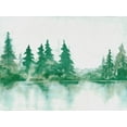 thumbnail image 2 of Charest, Doris 32x25 White Modern Wood Framed Museum Art Print Titled - Green Day, 2 of 4
