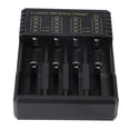 thumbnail image 1 of Cargador de batería USB ANGGREK de 4 ranuras Tipo C Para 26650 18500 18490 18350, 1 of 7