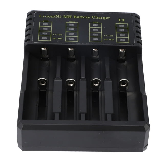 Cargador de batería USB ANGGREK de 4 ranuras Tipo C Para 26650 18500 18490 18350