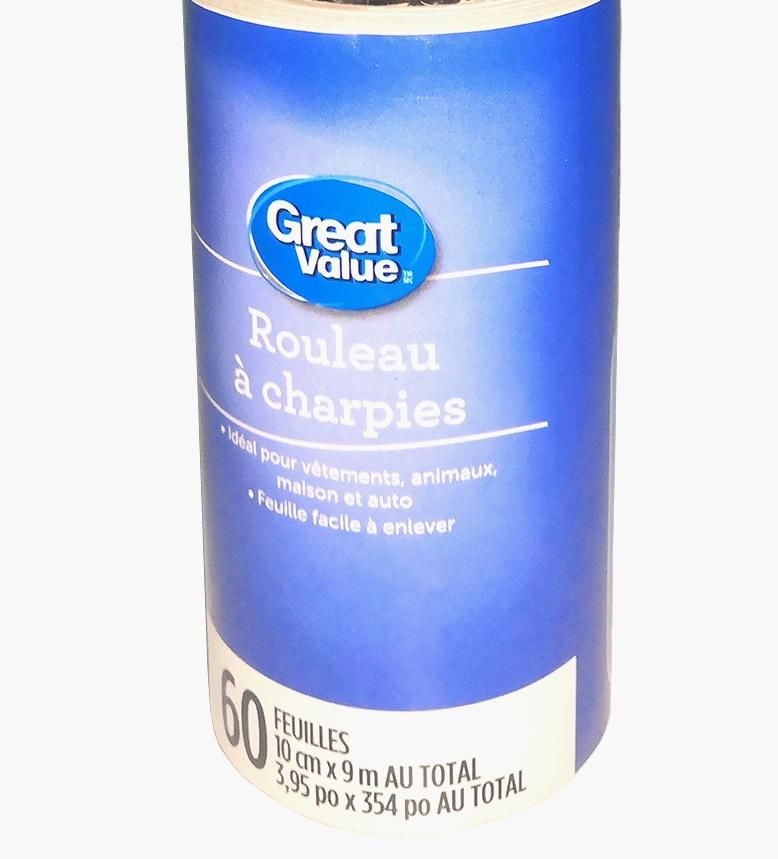 Great Value Lint Roller, 60 sheets per roll