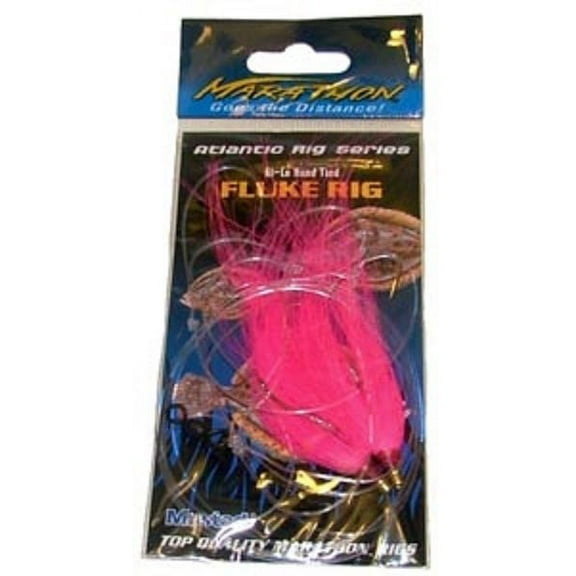Tsunami Double Hook Fluke Fishing Rig Pink Color