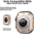 thumbnail image 3 of 【2+2Pack】 Hard PC Case Compatible with Apple Watch Series 8 Screen Protector 49mm with Tempered Glass, Waterproof , Scratch Resistant , Protect Bumper Cover for Your Sports Watch face, 3 of 5
