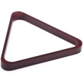 thumbnail image 1 of Games & Sports Expert Mahogany Billiard 8-ball Triangle Or 9-ball Diamond Pool Ball Racks, 1 of 3
