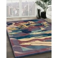 thumbnail image 2 of Ahgly Company Indoor Square Abstract Plum Purple Abstract Area Rugs, 7' Square, 2 of 6