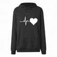 thumbnail image 4 of Godom Womens Graphic Hoodies Drawstring Long Sleeve Sweatshirt with Pocket Pullover, 4 of 4