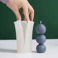 thumbnail image 4 of Silicone Candle Mold 3 Consecutive Balls Geometric Mould, 4 of 9