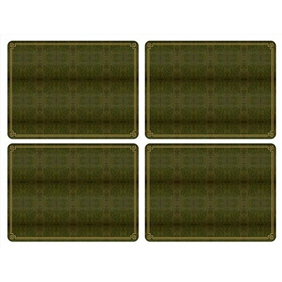Pimpernel Cork Backed Hardboard Shagreen Leather Print Placemats