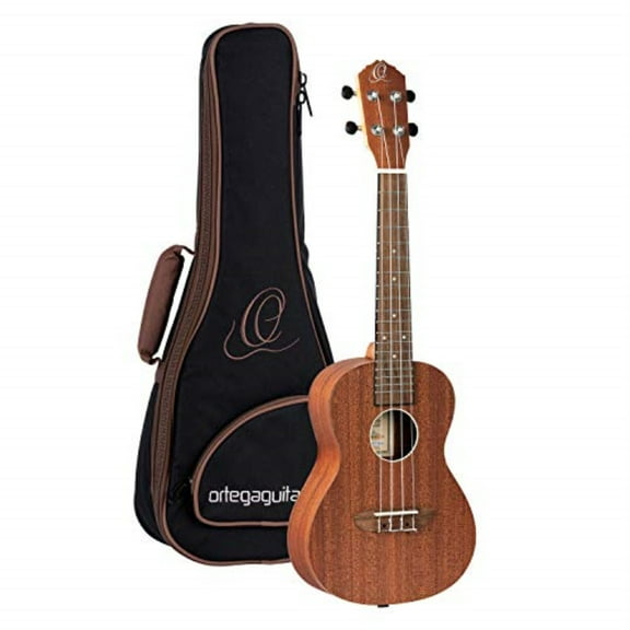 ortega guitars rfu11s friends series concert ukulele with sapele top & body in satin finish, 18 frets