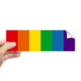 thumbnail image 1 of Autocollant Pare-Chocs Rectangulaire LGBT pour Fenêtre de Carnet, 1 of 1