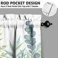 thumbnail image 6 of Leaves Of Green Plants 3-Piece Kitchen Curtains Set Kitchen Curtains Sets with Valance for Windows Rod Pocket Machine Washable Kitchen Decor(54"x18"+2x27.5"x24"), 6 of 6