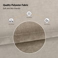thumbnail image 4 of 59" Storage Bench Upholstered Bed End Foot Stool 2 Throw Pillows Bedroom Entryway Living Room Brown, 4 of 9