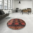 thumbnail image 3 of Ahgly Company Indoor Square Traditional Deep Red Persian Area Rugs, 8' Square, 3 of 6