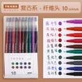 thumbnail image 1 of 10Pcs Colored Gel Pens Set Kawaii 0.4mm For Notes Journal Planner Office School Stationery, 1 of 7