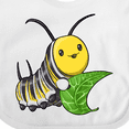thumbnail image 4 of Inktastic Monarch Butterfly Caterpillar- Cute Baby Insect Boys or Girls Baby Bib, 4 of 4