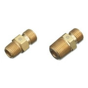Western Enterprises Regulator Outlet Bushing, 200 psi, Brass, A-Size, 1/4 in (NPT) LH, Male, Fuel Gas - Qty 25 (312-135)