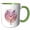 Green/White, variant on 3drose, Spring Fairy Moon, 11oz Magic Transforming Mug