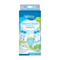 thumbnail image 4 of Dr. Brown's Natural Flow Anti-Colic Options+ Narrow Ensemble d'Alimentation du Sein au Biberon pour Tirer et Conserver avec Tétines à Débit Lent, Capuchons de Voyage pour Biberons et Sucette HappyPaci d'Une Seule Pièce en 100 % Silicone, Bleu, 4 of 5