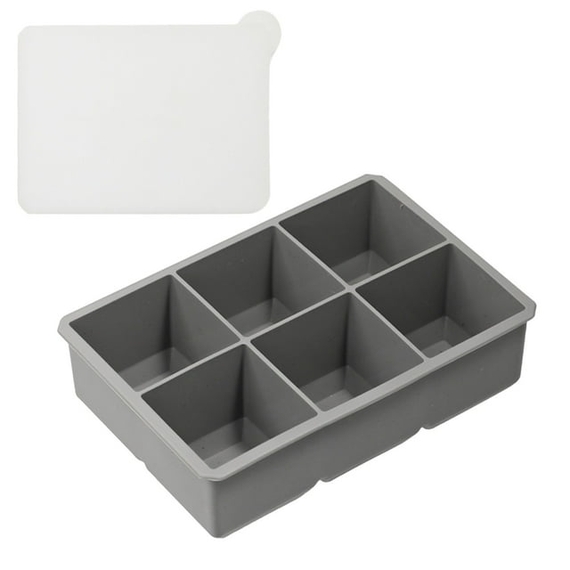 Large Tray For : Big Square Maker For Silicone Old Fashioned Trays Ice Cubes Trays Small Silicone Ice for Silicone Ice Tray Silicone Tray Baby Silicone Baby Food Trays for Freezing Silicone Tray Ice
