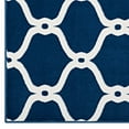 thumbnail image 3 of Modway Beltara Chain Link Transitional Trellis 5x8 Area Rug in Moroccan Blue and Ivory, 3 of 7
