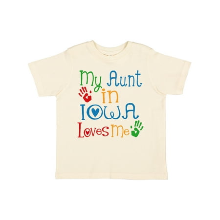 

Inktastic My Aunt in Iowa Loves Me Gift Toddler Boy or Toddler Girl T-Shirt