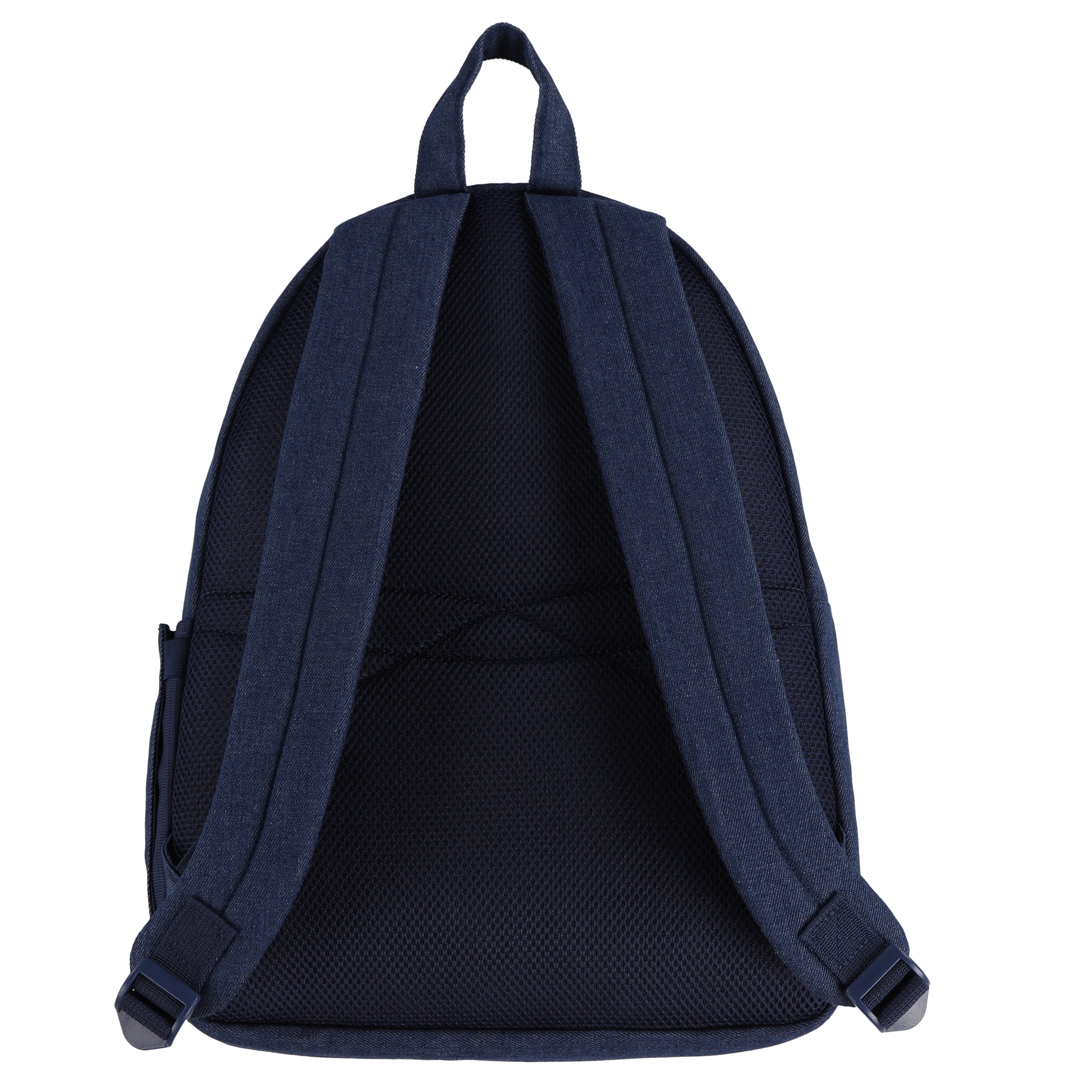 Levi Strauss Signature 17" Unisex Adult Denim Dome Backpack, Dark Stonewash
