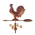 thumbnail image 1 of Dalvento 204C Rooster Weathervane Pure Copper with Traditional Directionals and Globes, Large, 1 of 1