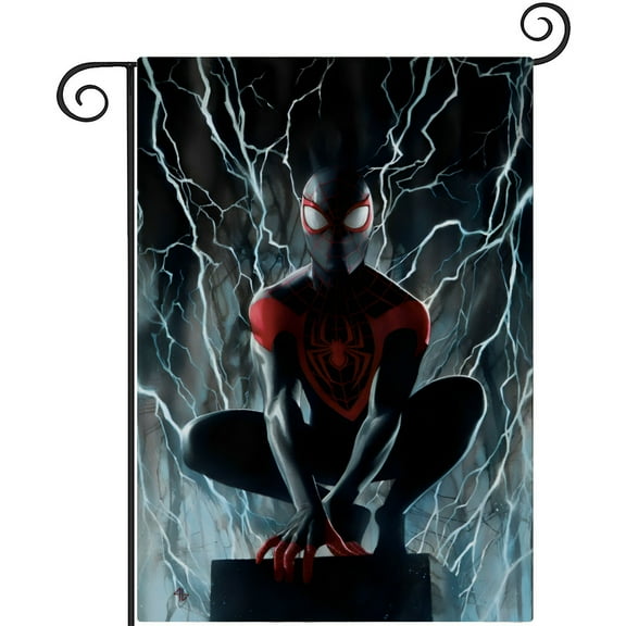 Miles Morales-themed Garden Flag. Perfect gift for fans, friends, and family members, and suitable for outdoor activities, party decorations11''x18''