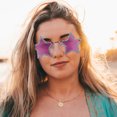 thumbnail image 4 of WHAMVOX Gafas De Sol Moradas En De Para Fiestas Con Materiales, 4 of 8