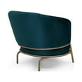 thumbnail image 4 of Herval Upholstered Modern Armchair in Green with Metal Legs, 4 of 9
