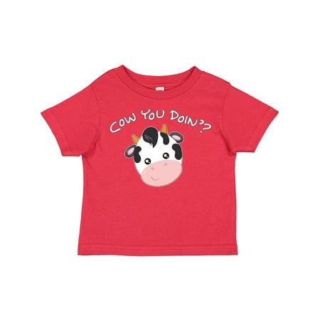 

Inktastic Cow You Doin - Cute Cow Gift Toddler Boy or Toddler Girl T-Shirt