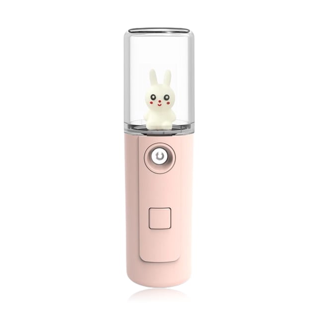 Inteprter Pulverizador de niebla facial portátil, humidificador recargable de apagado de 30ml, atomizador Personal, herramienta para el cuidado Humidificadores Typ 1 Rosa