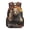 Bear Cub Forest Print, variant on HUIACONG US Flag & Deer Head with Leaf Camouflage Pattern Durable School Backpack, Waterproof Polyester School Bag, Zipper Closure Student Backpack for Travel