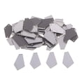 thumbnail image 2 of 50pcs espejo trapezoidal Coser en de imitación piedra acrílica de espalda plana para decoración Sunnimix Blanco, 2 of 7