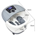 thumbnail image 3 of Costway Masajeador de Pies Máquina de Baño de Pies con Temperatura y Tiempo Ajustables Burbujas Puntos de Masaje Shiatsu Rodillos Motorizados Gris, 3 of 10