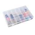 thumbnail image 4 of SHISUYAN Portable 36-Grid Clear Hard Plastic Adjustable Jewelry Organizer Box Storage Container Case with Removable Dividers, 4 of 8