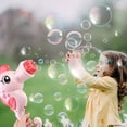 thumbnail image 4 of Children Blowing Bubble Machine Spray Bubble 9 Hole Cute Hand Bubble Machine 30ml, 4 of 4