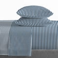 thumbnail image 5 of Saturday Park Gingham 100% Organic Kids' Cotton Sheet Set, Full, 5 of 7