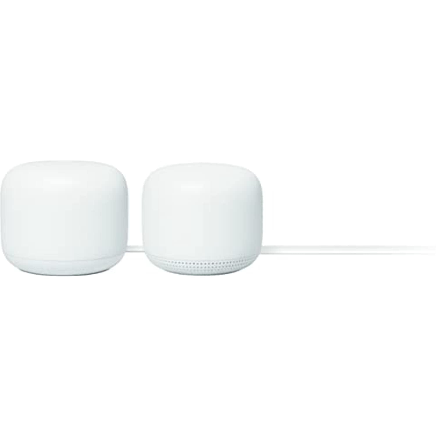 Google Nest WiFi - AC2200 (2nd Generation) Router and Add On Access Point Mesh Wi-Fi System Bundles (2-Pack, Snow)