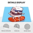 thumbnail image 6 of Cauagu Dish Drying Mat,24*18 inch Absorbent Dish Drainer Kitchen Counter,Dish Drying Pad for Countertops,Sinks,Draining Racks( Sushi Salmon Surfing), 6 of 8