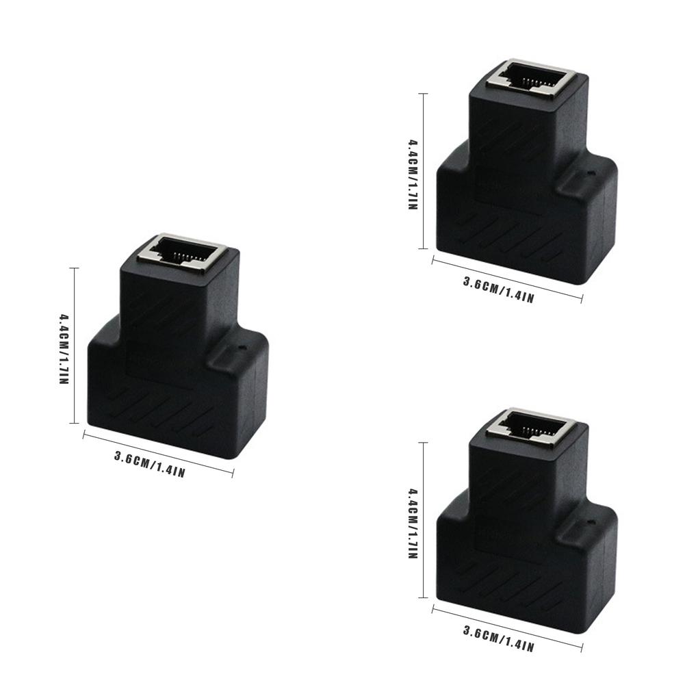 3pcs Splitter Dual Port Adapter High