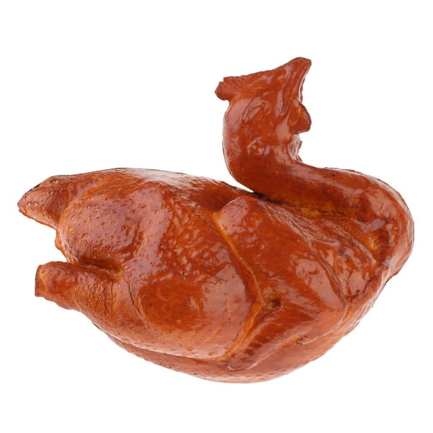 Pato/pollo asado artificial de PVC, simulación realista, comida falsa para gabinete