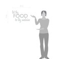 thumbnail image 2 of Let Thy Food Be Thy Medicine Kitchen Wall Art Cooking Quote Decal, 2 of 4