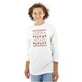 thumbnail image 3 of Ugly Christmas Lights Lets Get Lit Long Sleeve TShirt Men Women Brisco Brands L, 3 of 5