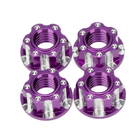 

Toma 4 Pcs RC Flange Nuts Professional Upgrade Part Practical Self-tightening Upgrades Fittings Kit Replacement for D3 D4 Purple