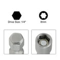 thumbnail image 3 of Uxcell 1/4" Hex Shank 150mm longitud 6mm Magnético Destornillador de Tuercas Broca, 8mm, 3 of 5
