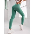 thumbnail image 7 of Outfmvch compression leggings for women Tummy Control Bootcut Pants Butt Lifting Leggings High Waisted Workout Leggings Womens Pull On Side Pockets No Front Seam Leggings for Women Light Green S, 7 of 7